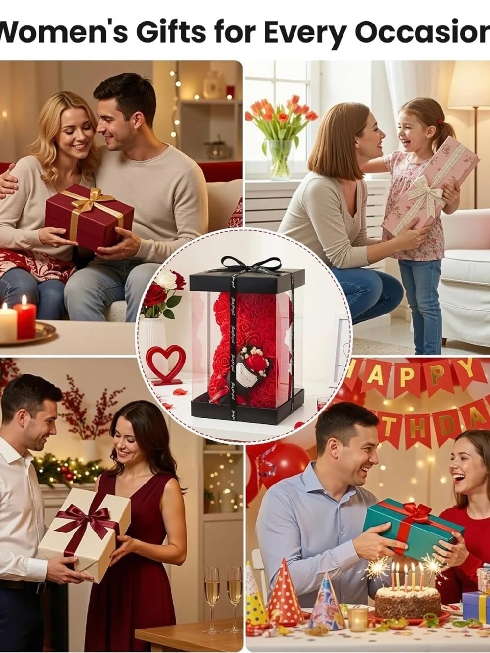 Red Rose Bear with Mini Bouquetci